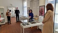 Susanne de Bruijn, 1. Vorsitzende des Vereins für Kloster- und Heimatgeschichte, eröffnet die neue Sonderausstellung im Harsefelder Museum!